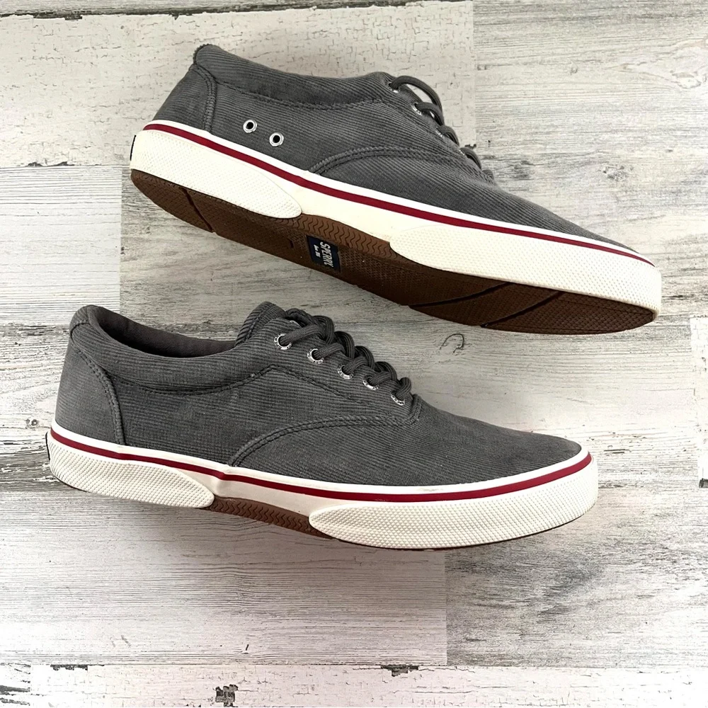 Sperry Top-Sider Men’s Size 10 Halyard CVO Canvas Corduroy Lace Up Casual Shoes